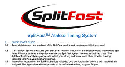 SplitFast Quick Start Guide
